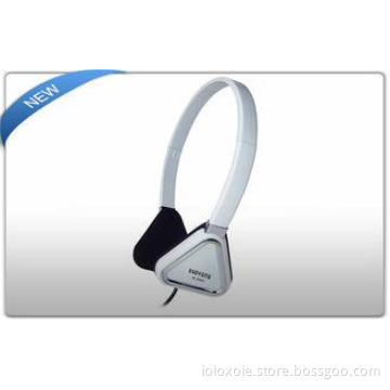 Lightweight Wired Stereo Headphones for Tablet PC , Triangl